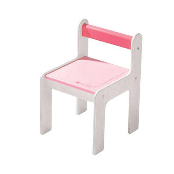 어린이용 의자 도트 핑크